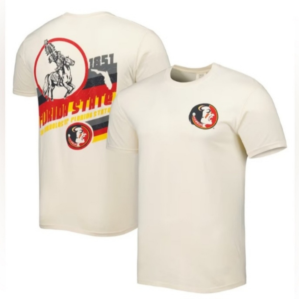 Image 1 One Florida State Seminoles Vault Vintage Comfort Color T-Shirt - Cream